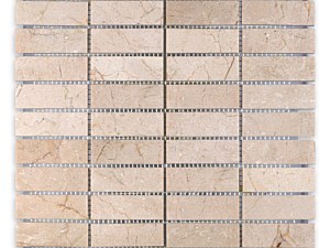 Crema Marfil Marble Brick 1 X 3 Stacked Polished or Honed